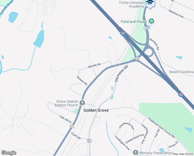 map of restaurants, bars, coffee shops, grocery stores, and more near 768 Piedmont Highway in Piedmont