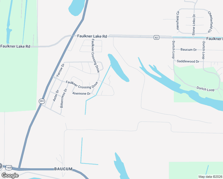 map of restaurants, bars, coffee shops, grocery stores, and more near 13004 Bell Flower Drive in North Little Rock