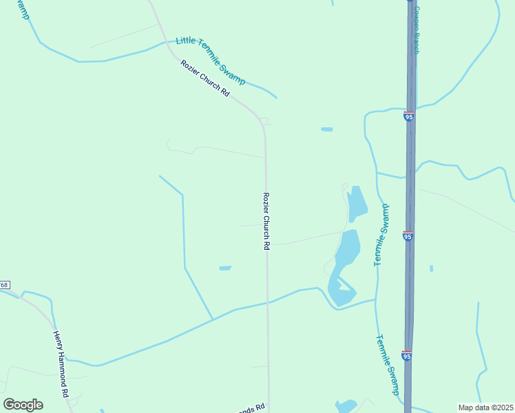 map of restaurants, bars, coffee shops, grocery stores, and more near 1937 Rozier Church Road in Lumberton