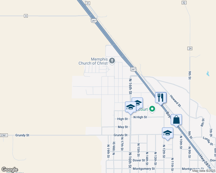 map of restaurants, bars, coffee shops, grocery stores, and more near Greenwood Street in Memphis