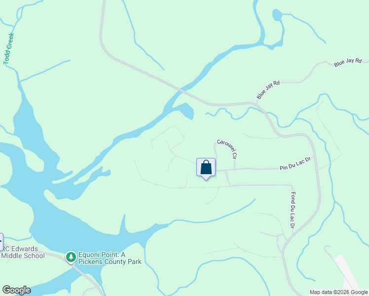 map of restaurants, bars, coffee shops, grocery stores, and more near 418 Pin Du Lac Drive in Central