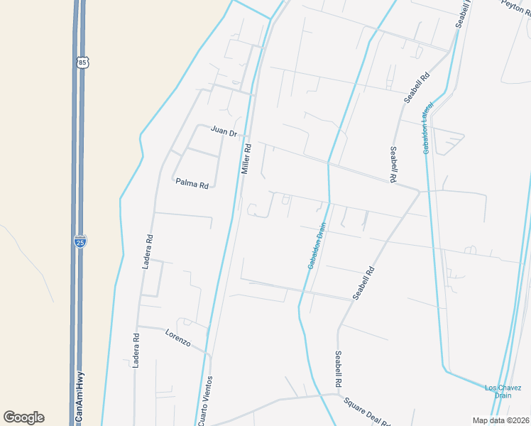 map of restaurants, bars, coffee shops, grocery stores, and more near 36 Jamerson Road in Belen