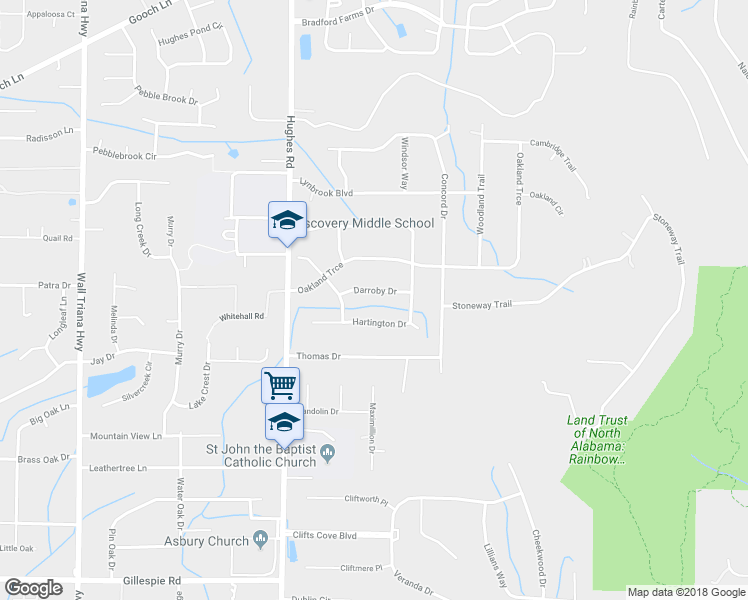 map of restaurants, bars, coffee shops, grocery stores, and more near 108 Darroby Drive in Madison