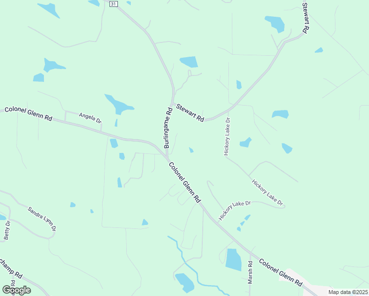 map of restaurants, bars, coffee shops, grocery stores, and more near 19112 Colonel Glenn Road in Little Rock