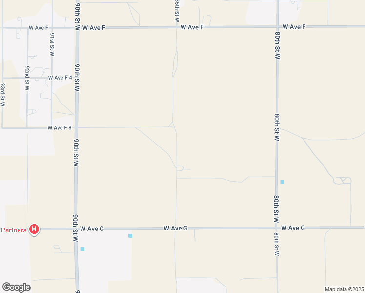 map of restaurants, bars, coffee shops, grocery stores, and more near 2 East Avenue F in Lancaster