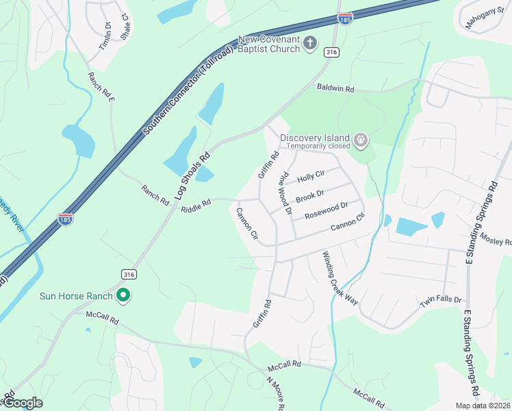 map of restaurants, bars, coffee shops, grocery stores, and more near 7 Cannon Circle in Greenville