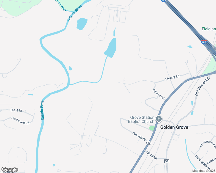 map of restaurants, bars, coffee shops, grocery stores, and more near in Powdersville