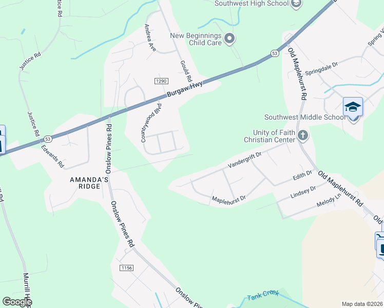 map of restaurants, bars, coffee shops, grocery stores, and more near 199 Tee Lane in Jacksonville