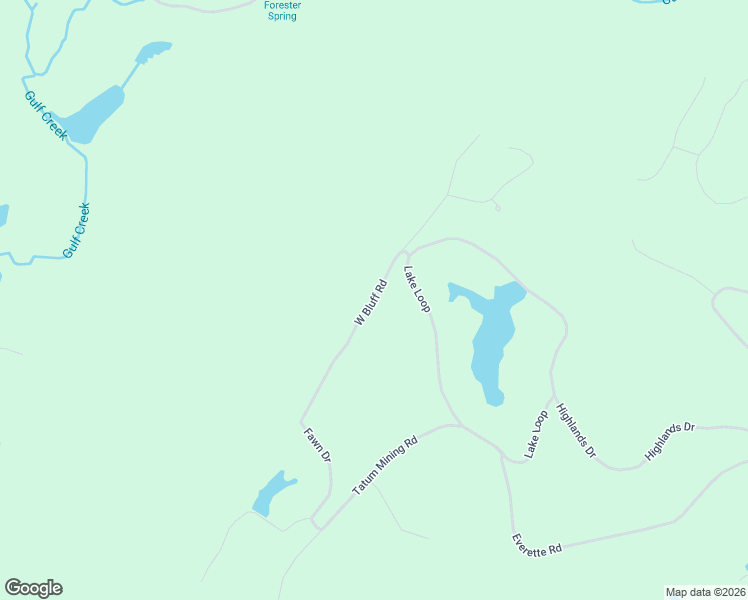 map of restaurants, bars, coffee shops, grocery stores, and more near West Bluff Road in Dade County