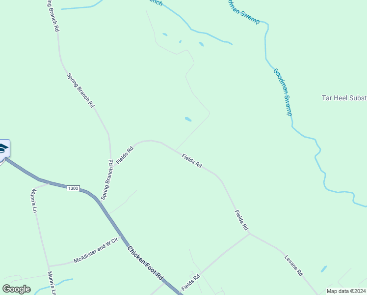map of restaurants, bars, coffee shops, grocery stores, and more near 988 Fields Road in Tar Heel