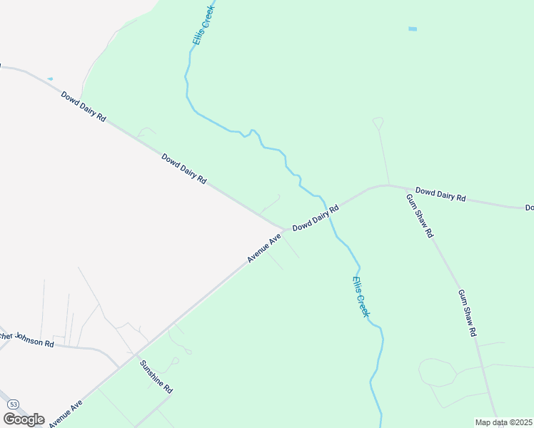 map of restaurants, bars, coffee shops, grocery stores, and more near 1549 Dowd Dairy Road in White Oak