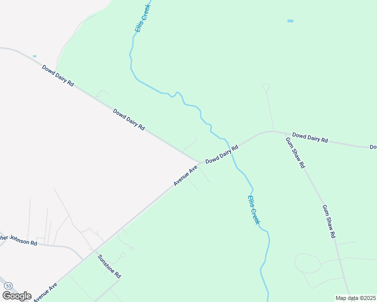 map of restaurants, bars, coffee shops, grocery stores, and more near 1549 Dowd Dairy Road in White Oak