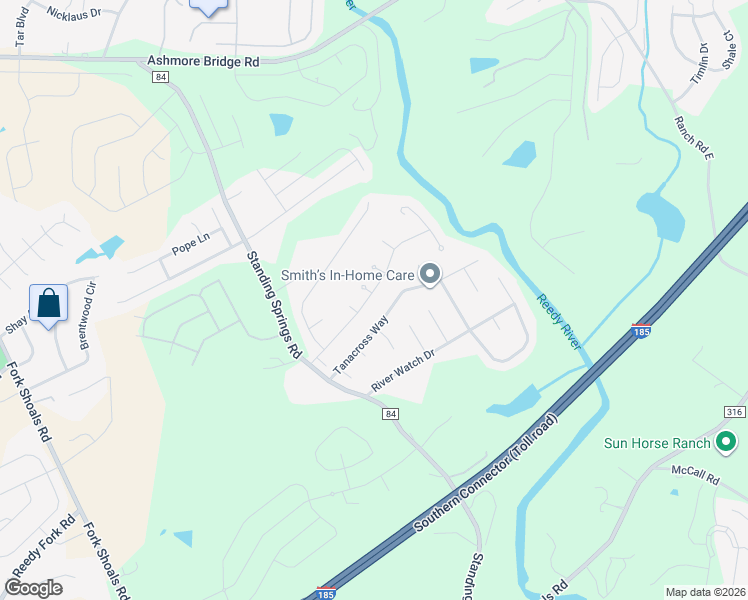 map of restaurants, bars, coffee shops, grocery stores, and more near 306 Yukon Drive in Greenville