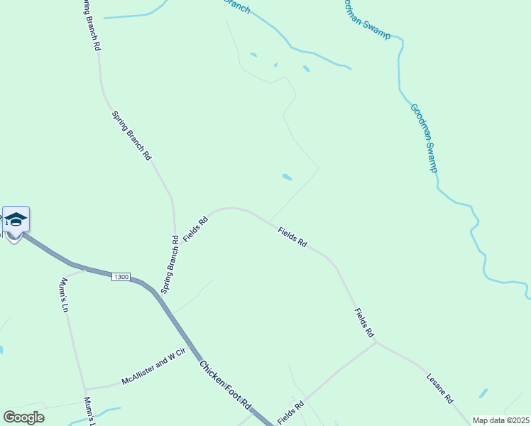 map of restaurants, bars, coffee shops, grocery stores, and more near 1034 Fields Road in Tar Heel