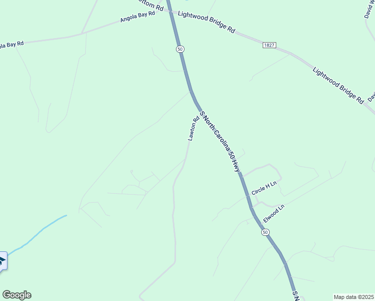 map of restaurants, bars, coffee shops, grocery stores, and more near Lawton Road in Duplin County