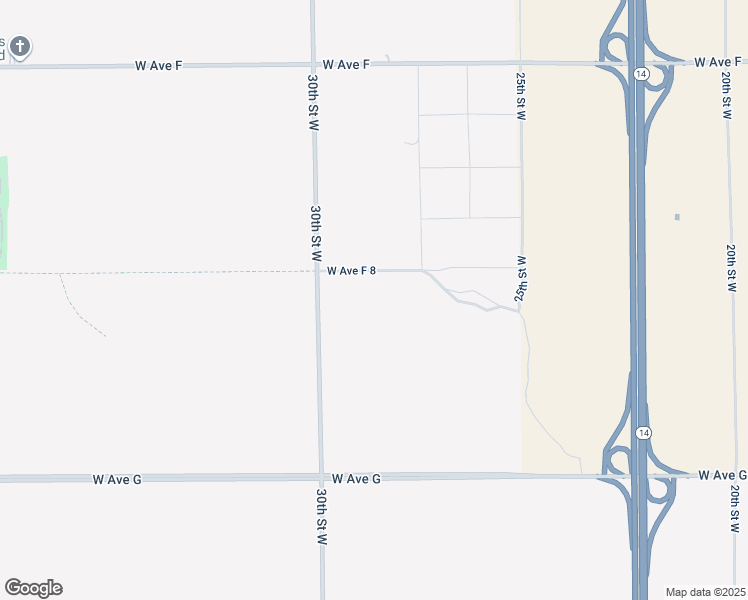 map of restaurants, bars, coffee shops, grocery stores, and more near West Avenue C in Lancaster