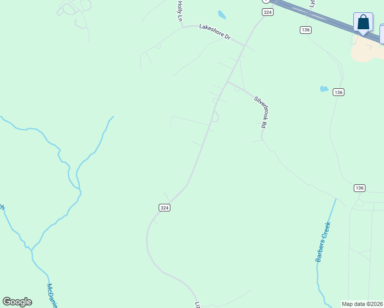 map of restaurants, bars, coffee shops, grocery stores, and more near 3106 State Road 324 in Chester