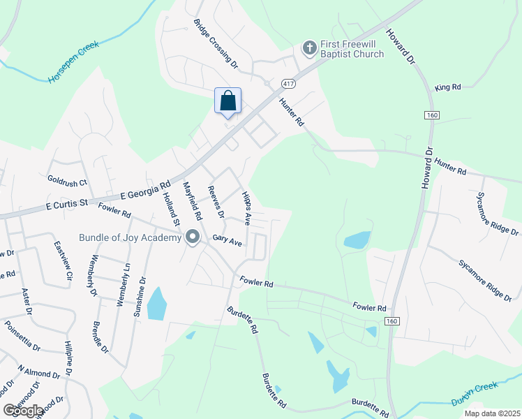 map of restaurants, bars, coffee shops, grocery stores, and more near 227 Hipps Avenue in Simpsonville