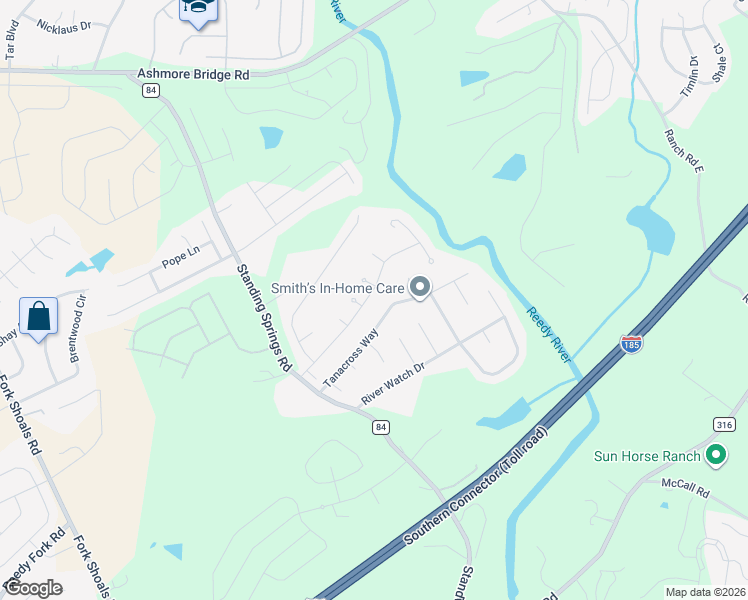 map of restaurants, bars, coffee shops, grocery stores, and more near 306 Yukon Drive in Greenville