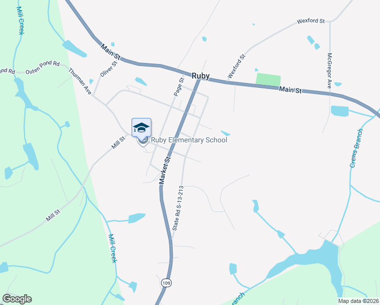 map of restaurants, bars, coffee shops, grocery stores, and more near 300 Deaton Street in Ruby
