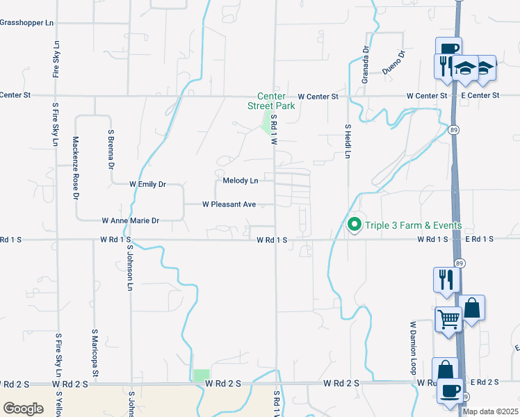 map of restaurants, bars, coffee shops, grocery stores, and more near 1049 West Pleasant Avenue in Chino Valley