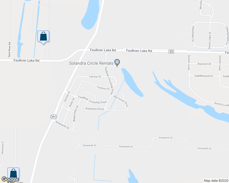 map of restaurants, bars, coffee shops, grocery stores, and more near 1311 Canna Court in North Little Rock