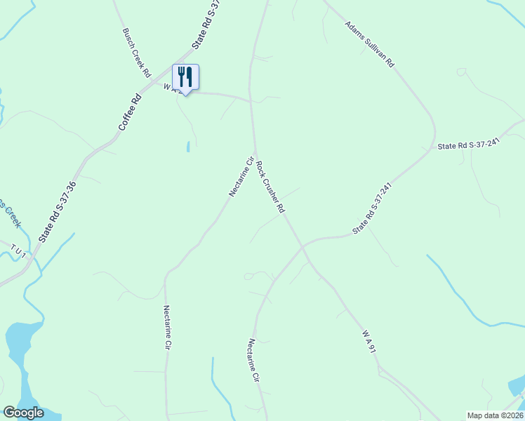 map of restaurants, bars, coffee shops, grocery stores, and more near 434 Rock Crusher Road in Walhalla