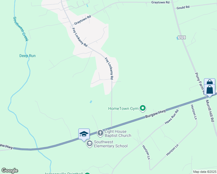 map of restaurants, bars, coffee shops, grocery stores, and more near 169 Foy Lockamy Road in Jacksonville