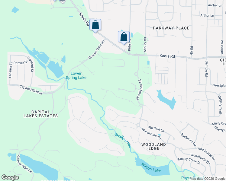 map of restaurants, bars, coffee shops, grocery stores, and more near 32 Winthrop Point in Little Rock