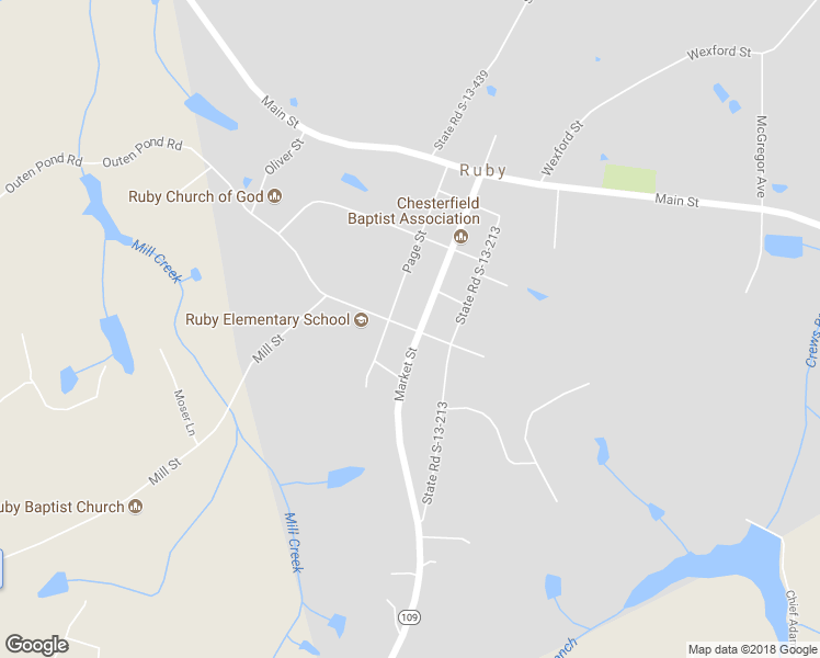 map of restaurants, bars, coffee shops, grocery stores, and more near 249 Thurman Avenue in Ruby