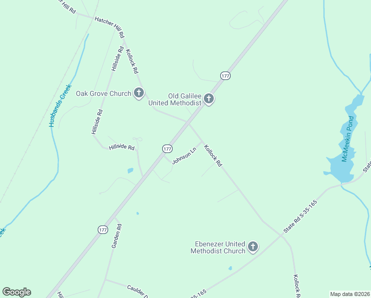 map of restaurants, bars, coffee shops, grocery stores, and more near 2611 Johnson Lane in Wallace