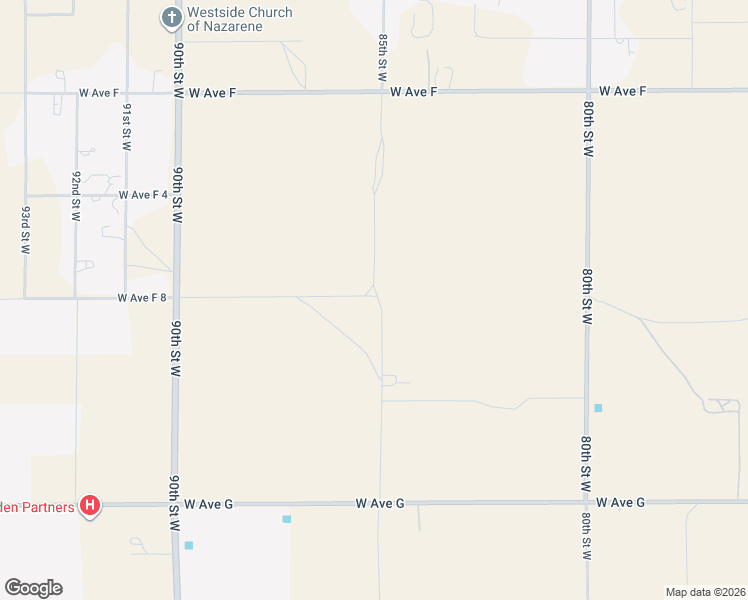 map of restaurants, bars, coffee shops, grocery stores, and more near Avenue F-8 in Los Angeles County