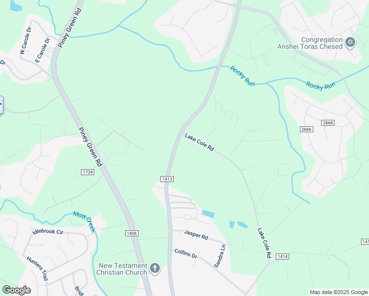 map of restaurants, bars, coffee shops, grocery stores, and more near 1244-1250 Rocky Run Road in Piney Green
