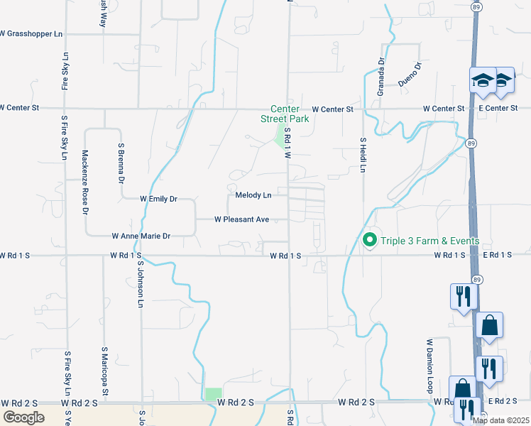 map of restaurants, bars, coffee shops, grocery stores, and more near 1049 West Pleasant Avenue in Chino Valley