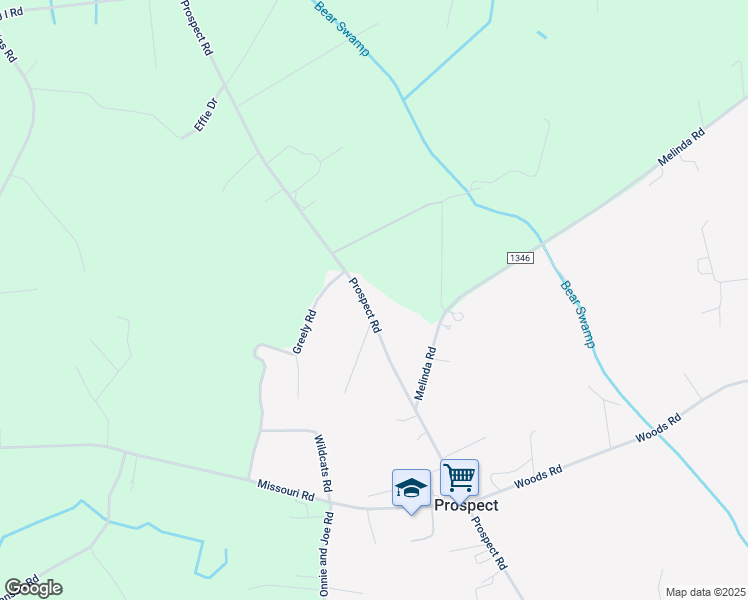 map of restaurants, bars, coffee shops, grocery stores, and more near 4874 Prospect Road in Maxton