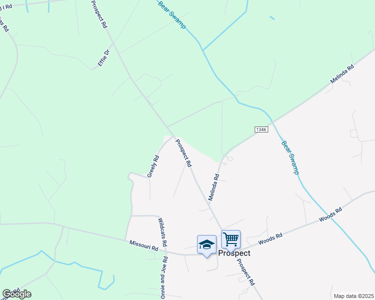 map of restaurants, bars, coffee shops, grocery stores, and more near 4874 Prospect Road in Maxton