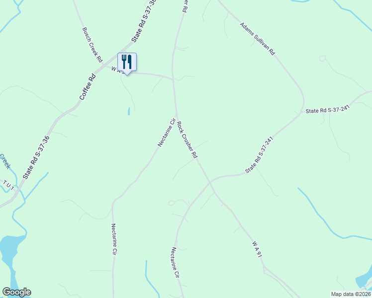 map of restaurants, bars, coffee shops, grocery stores, and more near 434 Rock Crusher Road in Walhalla