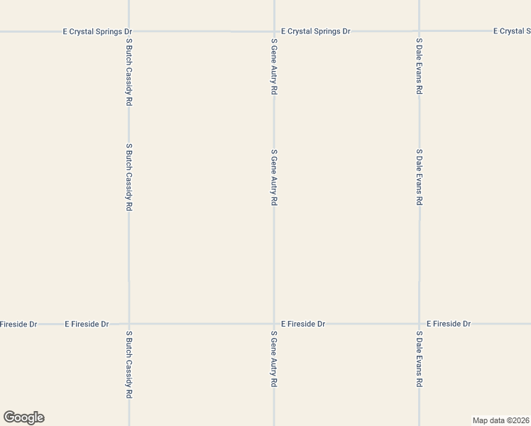 map of restaurants, bars, coffee shops, grocery stores, and more near South Gene Autry Road in Yucca