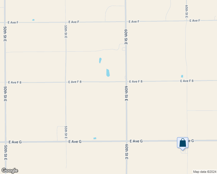 map of restaurants, bars, coffee shops, grocery stores, and more near 5900 East Avenue F in Lancaster