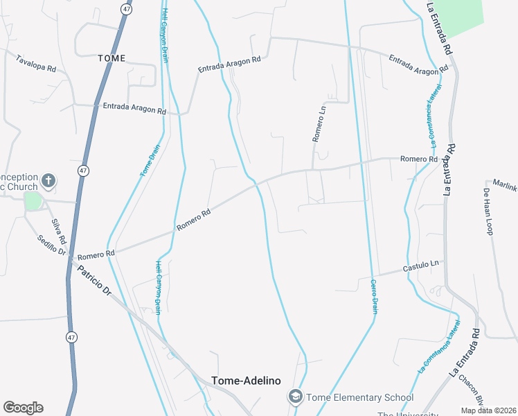 map of restaurants, bars, coffee shops, grocery stores, and more near 32-80 Romero Road in Los Lunas