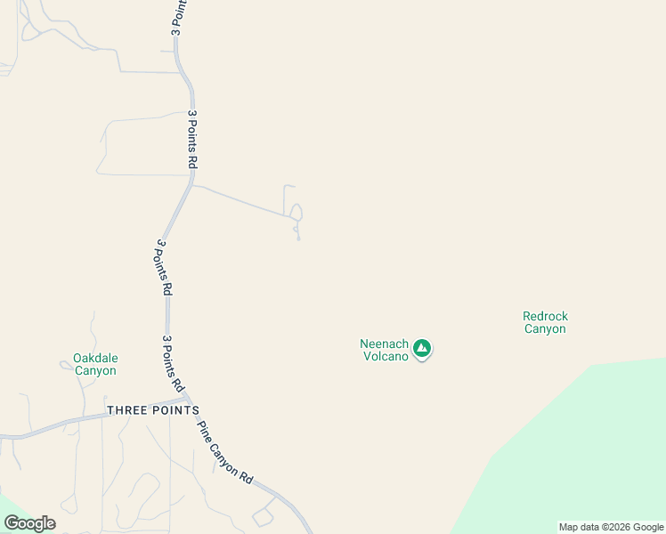 map of restaurants, bars, coffee shops, grocery stores, and more near 47536 3 Points Road in Lake Hughes