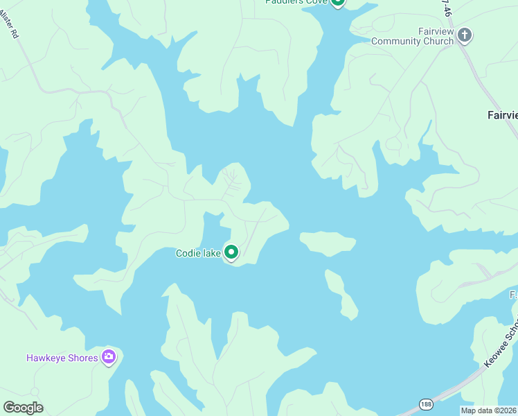 map of restaurants, bars, coffee shops, grocery stores, and more near 591 McAlister Road in West Union