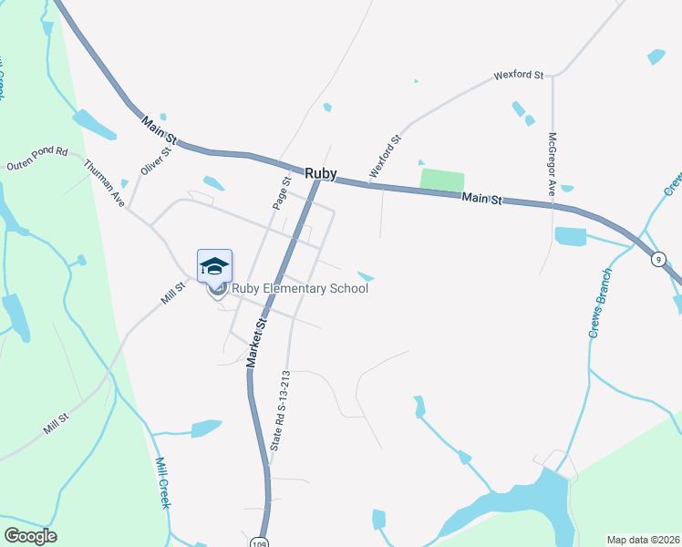 map of restaurants, bars, coffee shops, grocery stores, and more near 590 Deaton Street in Ruby