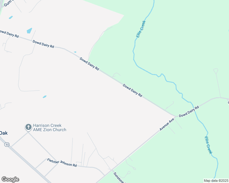 map of restaurants, bars, coffee shops, grocery stores, and more near 1090 Dowd Dairy Road in White Oak
