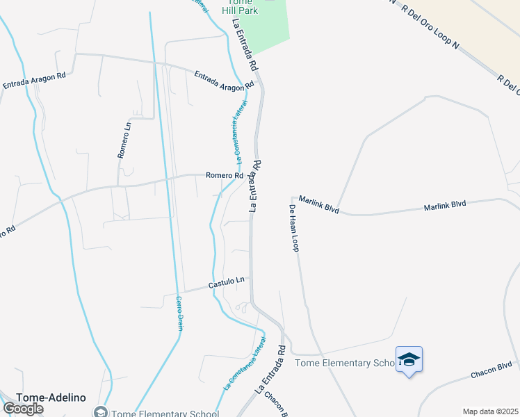 map of restaurants, bars, coffee shops, grocery stores, and more near 346 La Entrada Road in Los Lunas