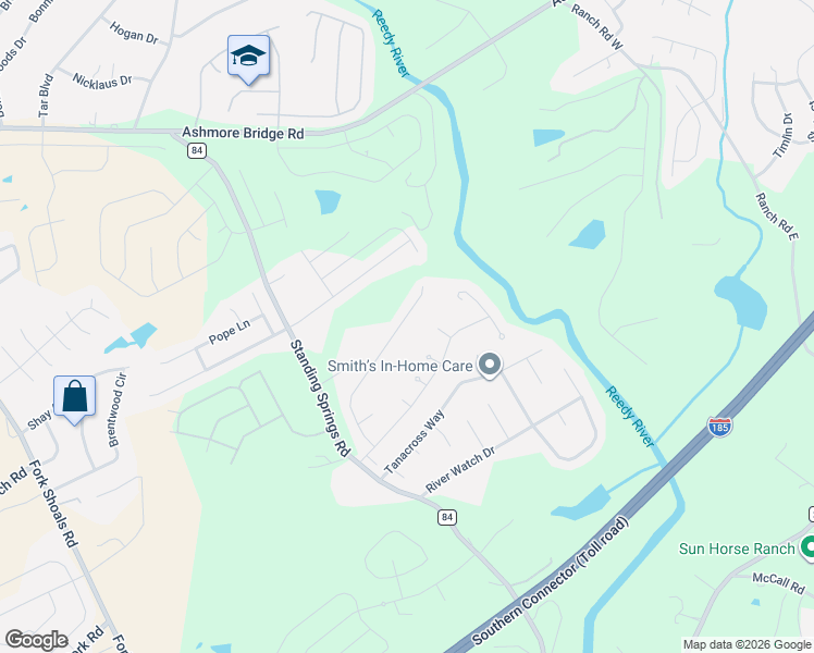 map of restaurants, bars, coffee shops, grocery stores, and more near 40 Juneau Court in Greenville
