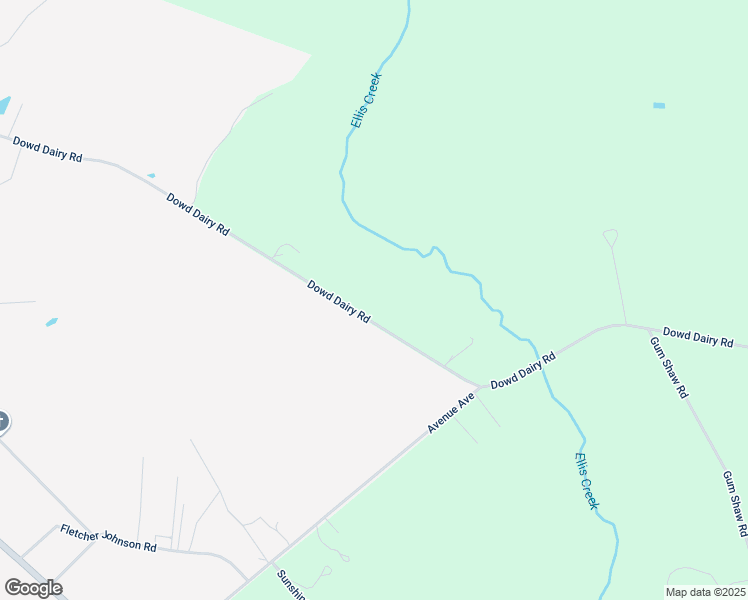 map of restaurants, bars, coffee shops, grocery stores, and more near 1275 Dowd Dairy Road in White Oak