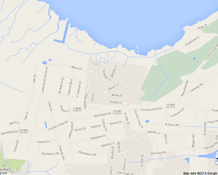 map of restaurants, bars, coffee shops, grocery stores, and more near 3504 Player Lane in Morehead City