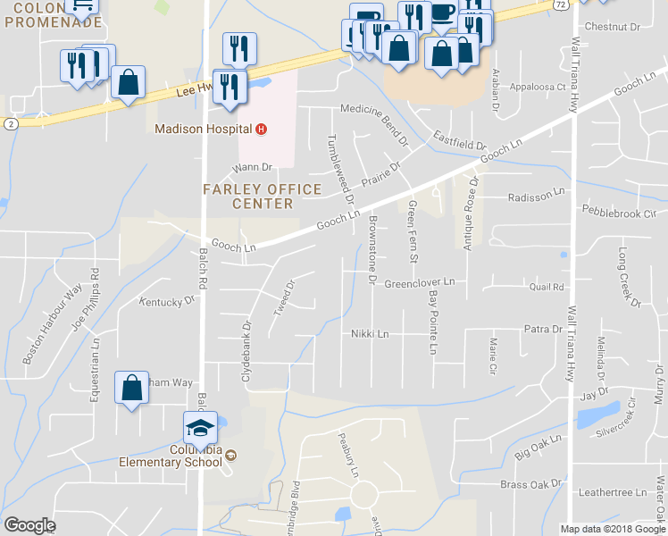 map of restaurants, bars, coffee shops, grocery stores, and more near 306 Greenstone Drive in Madison