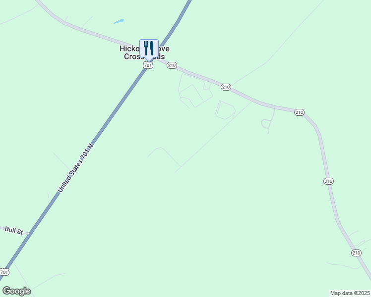 map of restaurants, bars, coffee shops, grocery stores, and more near Clyde Evans Road in Bladen County
